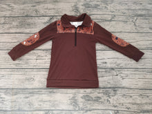 Load image into Gallery viewer, Baby Boys Cow Brown Western pullovers