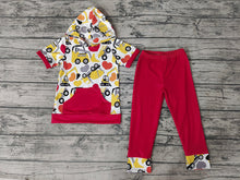 Load image into Gallery viewer, Baby Boys Valentines Tractor Pants sets