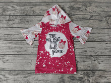 Load image into Gallery viewer, Baby Girls Baseball Hoodie short Sleeve shirts tops