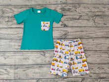 Load image into Gallery viewer, Baby Boys Tractor Pockets Shorts Sets