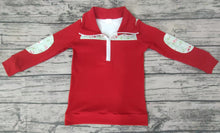 Load image into Gallery viewer, Baby Boys red camping pullover shirts tops