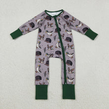 Load image into Gallery viewer, Baby Boys Camo Hats Ducks Hunting Two Way Zip Convertible Rompers