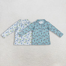 Load image into Gallery viewer, Sibling Baby Boys Long Sleeve Golf Trucks Button Polo Shirts Top