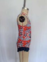 Load image into Gallery viewer, Baby Girls 4th Of July American Babe Ruffle One Piece Swimsuits