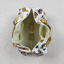 Load image into Gallery viewer, Adult Team Black Gold Cheer Fireworks Zipper Gym Bags