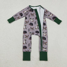 Load image into Gallery viewer, Baby Boys Camo Hats Ducks Hunting Two Way Zip Convertible Rompers