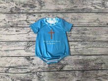 Load image into Gallery viewer, Baby Boys Cross Short Sleeve Summer Rompers