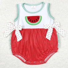 Load image into Gallery viewer, Baby Boys Watermelon Sibling Summer Rompers Clothes Sets