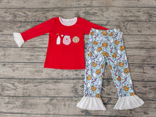 Load image into Gallery viewer, Baby girls Christmas santa milk pants sets Pajamas