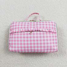 Load image into Gallery viewer, Baby Girls Back To School Pink Checkered Back Bags Lunch Boxes