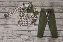 Load image into Gallery viewer, Baby Boys Fall Green Ducks Camo Pullovers Tops Shirt Pants Clothes Sets