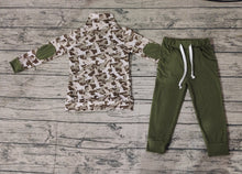 Load image into Gallery viewer, Baby Boys Fall Green Ducks Camo Pullovers Tops Shirt Pants Clothes Sets