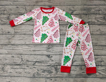 Load image into Gallery viewer, Baby Boys Christmas Tree Cake Shirt Pants Bamboo Pajamas Clothes Sets