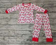 Load image into Gallery viewer, Baby Boys Red Shelf Christmas Bamboo Pajamas Clothes Sets