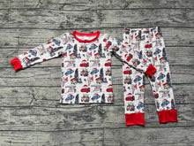 Load image into Gallery viewer, Baby Boys Christmas Cars Top Pants Pajamas Clothes Sets