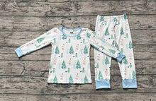 Load image into Gallery viewer, Baby Boys Christmas Tree Gifts Bamboo Pajamas Clothes Sets