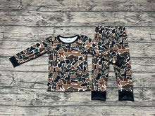 Load image into Gallery viewer, Baby Boys Fall Brown Camo Bamboo Pajamas Clothes Sets