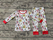 Load image into Gallery viewer, Baby Boys Christmas Shelf Bananas Bamboo Pajamas Clothes Sets