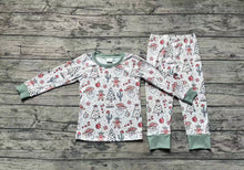 Load image into Gallery viewer, Baby Boys Christmas Western Tree Top Pants Pajamas Clothes Sets