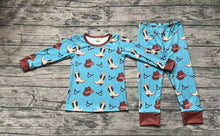 Load image into Gallery viewer, Baby Boys Western Boots Hats Bamboo Pajamas Clothes Sets