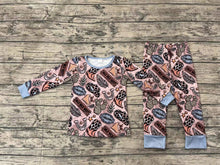 Load image into Gallery viewer, Baby Boys Western Hats Boots Bamboo Pajamas Clothes Sets