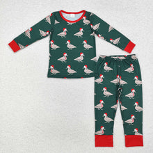 Load image into Gallery viewer, Baby Boys Christmas Ducks Bamboo Pajamas Clothes Sets