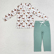 Load image into Gallery viewer, Baby Boys Ducks Zip Tops Hunting Pants Clothes Sets