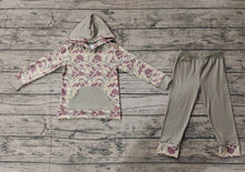 Load image into Gallery viewer, Baby Boys Green Camo Hooded Top Pants Clothes Sets