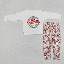 Load image into Gallery viewer, Baby Boys Christmas Santa Cookie Shirt Pants Outfits Clothes Sets