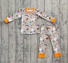 Load image into Gallery viewer, Baby Boys Ghost Pumpkins Bats Top Pant Halloween Pajamas Set