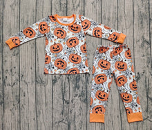 Load image into Gallery viewer, Baby Boys Ghost Pumpkins Top Pants Halloween Pajamas Sets