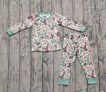 Load image into Gallery viewer, Baby Boys Brown Deer Camo Top Pant Hunting Pajamas Set