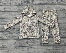 Load image into Gallery viewer, Baby Boys Khaki Camo Hoodies Pockets Legging Pants Hunting Clothes Set