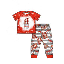 Load image into Gallery viewer, Baby Boys Red Cute Short Sleeve Tee Shirts Joggers Pajamas Clothes Sets