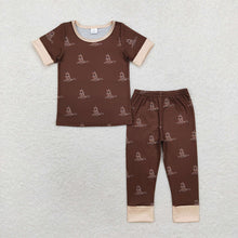 Load image into Gallery viewer, Baby Boys Brown Camo Duck Shirt Pants Pajamas Clothes Sets