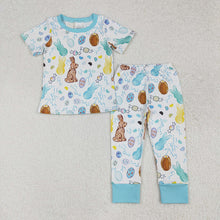 Load image into Gallery viewer, Baby Boys Easter Rabbits Eggs Shirt Pants Pajamas Sets