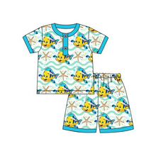 Load image into Gallery viewer, Baby Boys Fish Summer Pajamas Shorts Sets