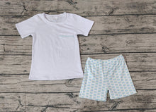 Load image into Gallery viewer, Baby Boys White Pocket Shirt Top Crabs Shorts Clothes Sets