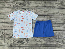Load image into Gallery viewer, Baby Boys Summer Baseball Top Shorts Clothes Sets
