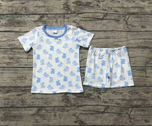 Load image into Gallery viewer, Baby Boys Easter Blue Rabbits Shirt Shorts Pajamas Clothes Sets
