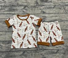 Load image into Gallery viewer, Baby Boys Khaki Camo Ducks Calls Top Shorts Pajamas Sets