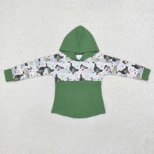 Load image into Gallery viewer, Baby Boys Duck Green Hooded Long Sleeve Tops