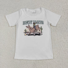 Load image into Gallery viewer, Baby Boys Howdy Easter Rabbit Cactus Tee Shirts Tops