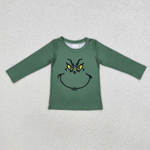 Load image into Gallery viewer, Baby Boys Christmas Green Face Smile Tee Shirts Tops