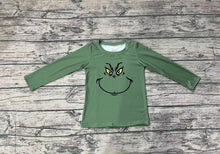 Load image into Gallery viewer, Baby Boys Christmas Green Face Smile Tee Shirts Tops