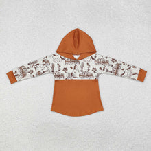 Load image into Gallery viewer, Baby Boys Western Horse Cactus Hooded Long Sleeve Tee Tops