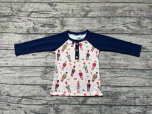 Load image into Gallery viewer, Baby Boys Christmas Soldier Long Sleeve Raglan Tops