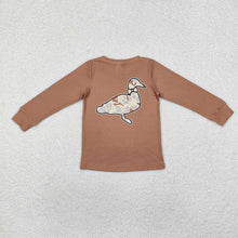 Load image into Gallery viewer, Baby Boys Brown Camo Ducks Long Sleeve Tee Shirts Tops