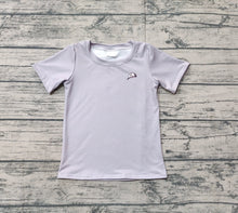 Load image into Gallery viewer, Baby Boys Grey Dog Short Sleeve Tee Shirts Tops
