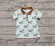 Load image into Gallery viewer, Baby Boys Light Brown Collar Buttons Mallard Ducks Pullover Tops